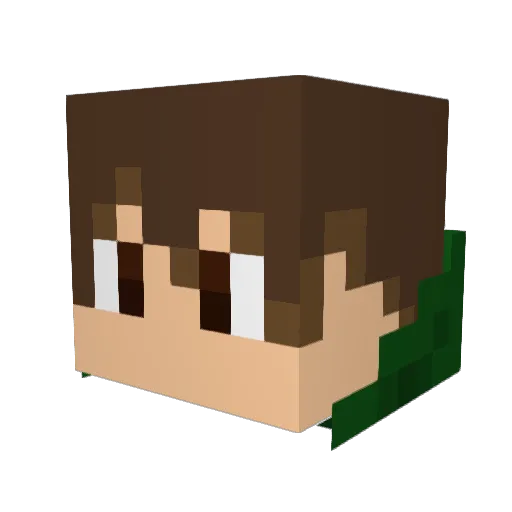 Kman4life Minecraft avatar head, 3D render