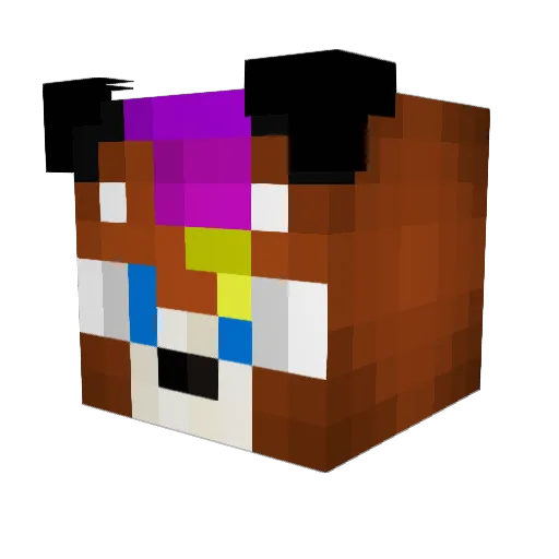 Kmaster9999 Minecraft avatar head, 3D render