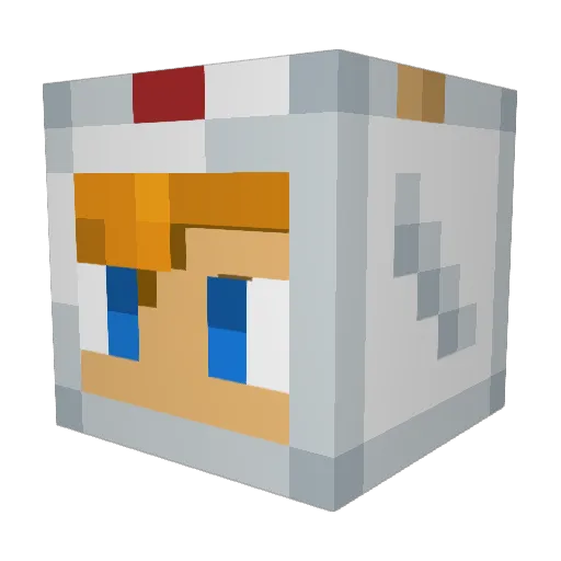 KmatttZ Minecraft avatar head, 3D render
