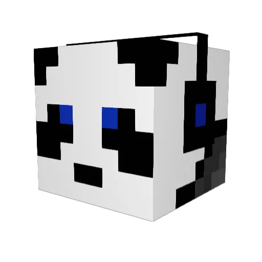Kmccon Minecraft avatar head, 3D render