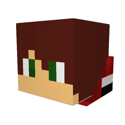 KmertCan Minecraft avatar head, 3D render