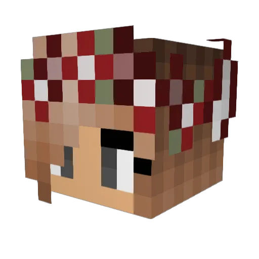 Kmhill16 Minecraft avatar head, 3D render