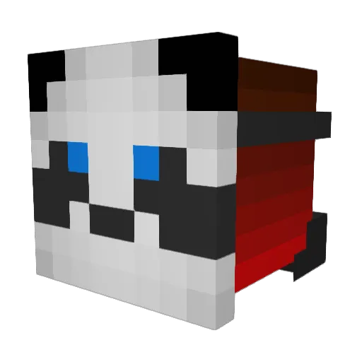 Kmiandrea Minecraft avatar head, 3D render