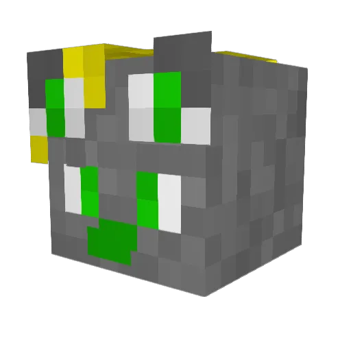 Kmiczek Minecraft avatar head, 3D render