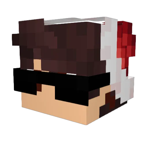 KmilesMC Minecraft avatar head, 3D render