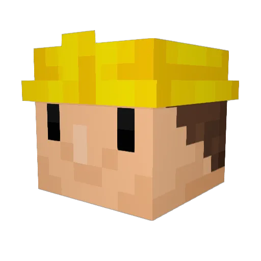 Kmilo77 Minecraft avatar head, 3D render