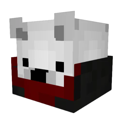 Kmitek_Hobbitek Minecraft avatar head, 3D render