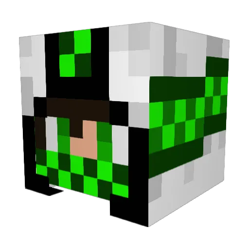 Kmo412 Minecraft avatar head, 3D render