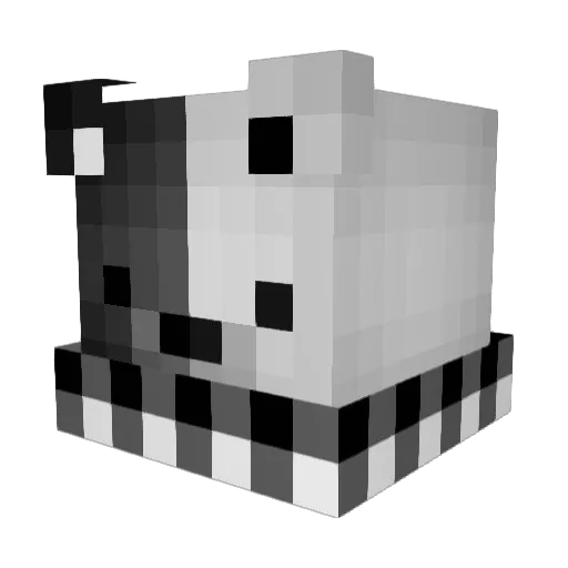 Kmoqn Minecraft avatar head, 3D render