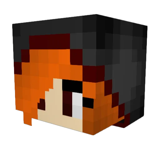 Kmpl12 Minecraft avatar head, 3D render