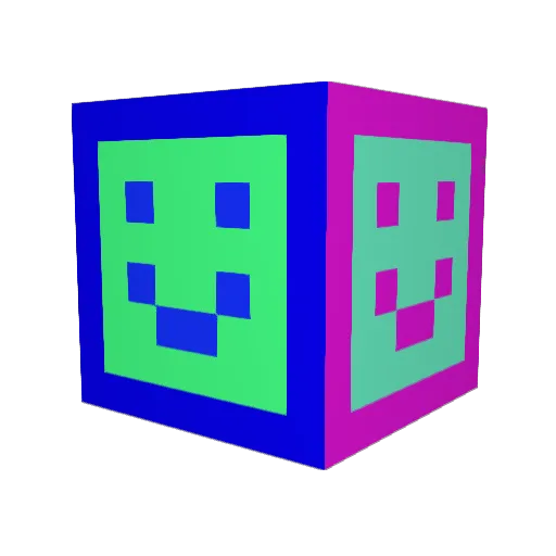 Kn0824 Minecraft avatar head, 3D render