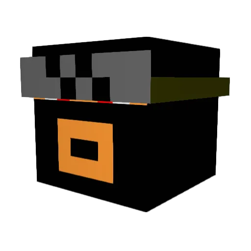 Kn0td Minecraft avatar head, 3D render