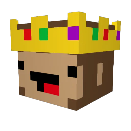 KnIght3d Minecraft avatar head, 3D render