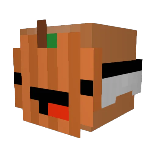 KnNil Minecraft avatar head, 3D render