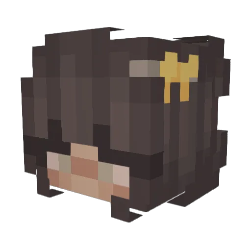 Knaatje Minecraft avatar head, 3D render