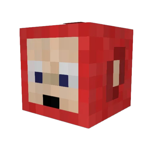 Knabbelboy1 Minecraft avatar head, 3D render