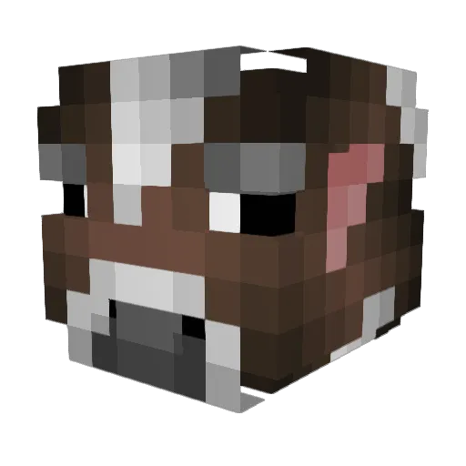 KnackBallz Minecraft avatar head, 3D render
