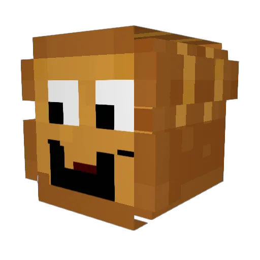 Knackebrot27 Minecraft avatar head, 3D render