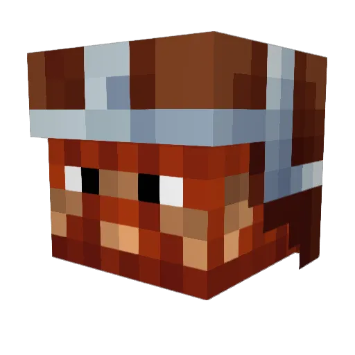 Knainen Minecraft avatar head, 3D render