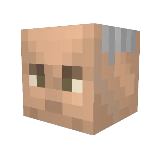 Knalious Minecraft avatar head, 3D render