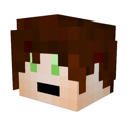 KnallbertLp Minecraft avatar head, 3D render