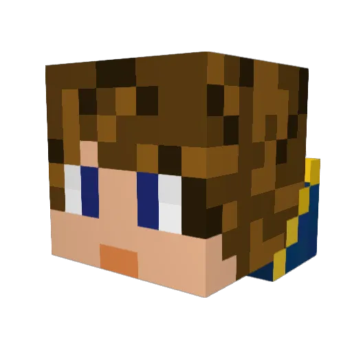 Knampf450 Minecraft avatar head, 3D render