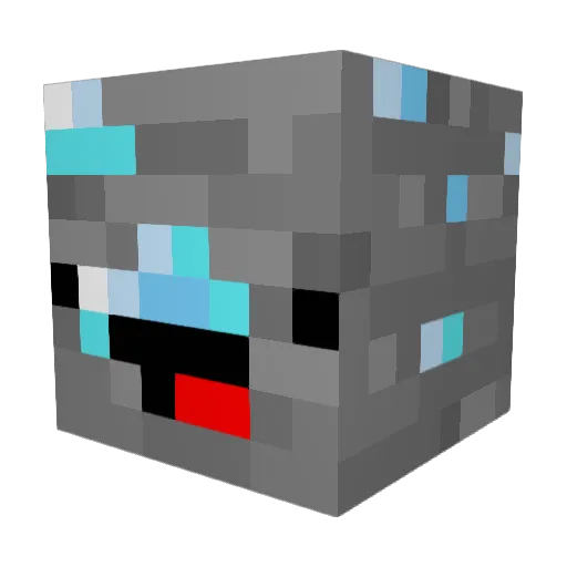 Knan_ Minecraft avatar head, 3D render