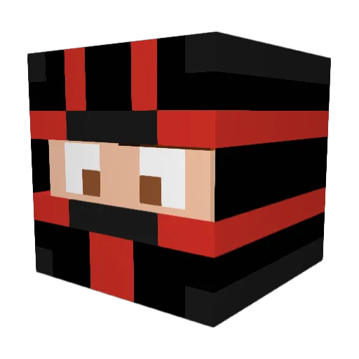 Knarg Minecraft avatar head, 3D render