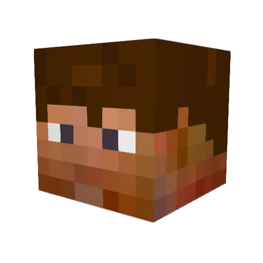 Knarko Minecraft avatar head, 3D render