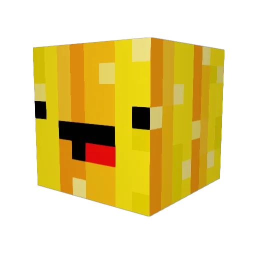 Knasterrr Minecraft avatar head, 3D render