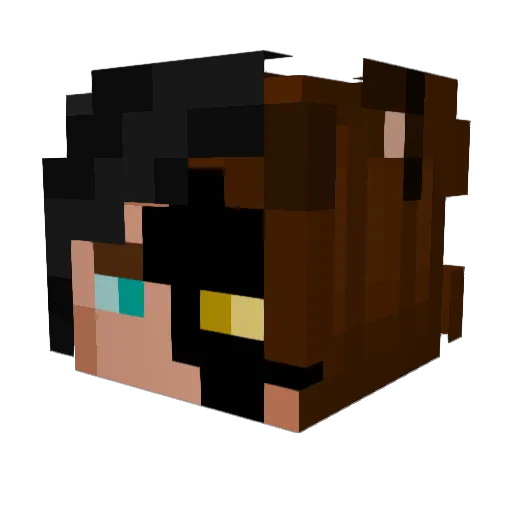 Knavesk Minecraft avatar head, 3D render