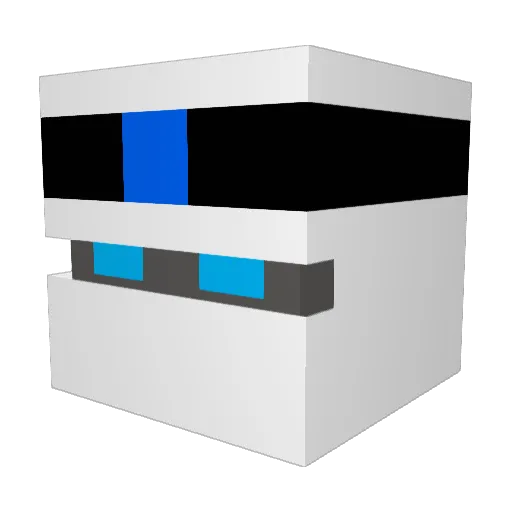 Knaxinator37 Minecraft avatar head, 3D render