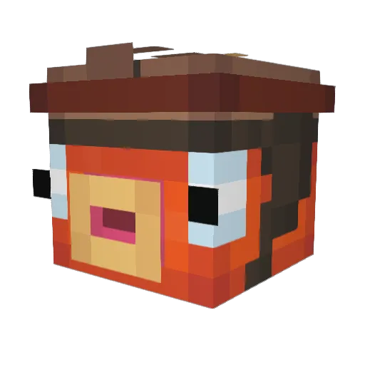 Knaxx111 Minecraft avatar head, 3D render