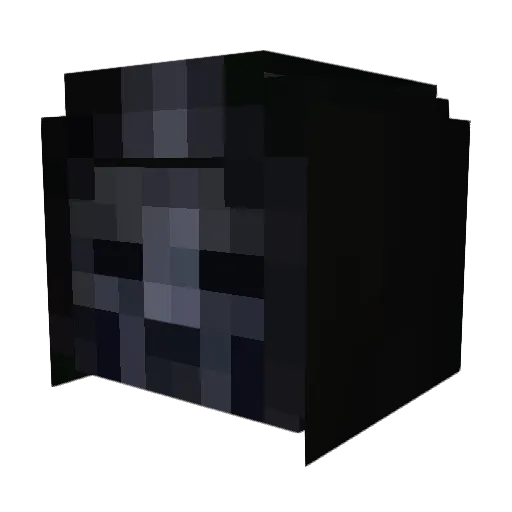 Kncklcht Minecraft avatar head, 3D render