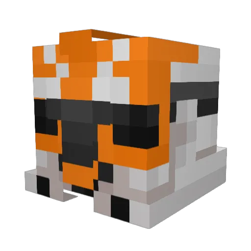 Knd0 Minecraft avatar head, 3D render