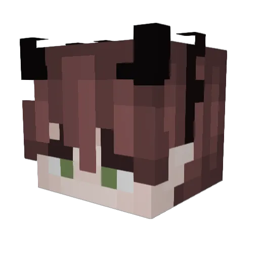KnechtUnrecht Minecraft avatar head, 3D render