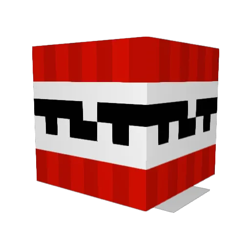 KneckeBroatHD Minecraft avatar head, 3D render
