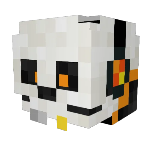 KnedlexX Minecraft avatar head, 3D render