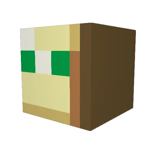 Kngnothing Minecraft avatar head, 3D render