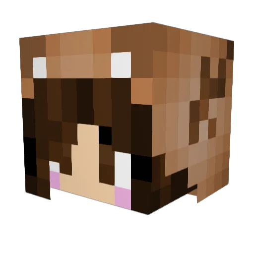 KniFerZz Minecraft avatar head, 3D render