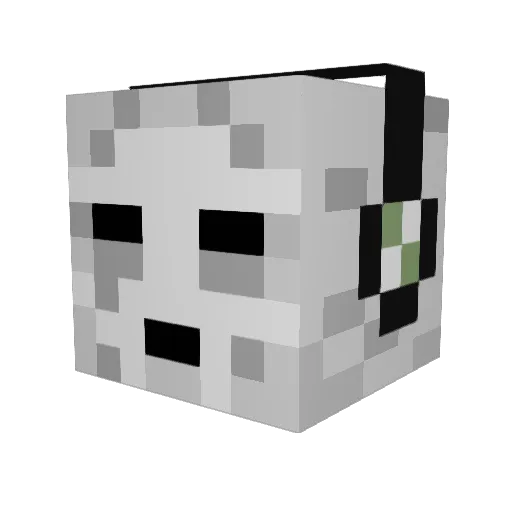 Kniblit Minecraft avatar head, 3D render