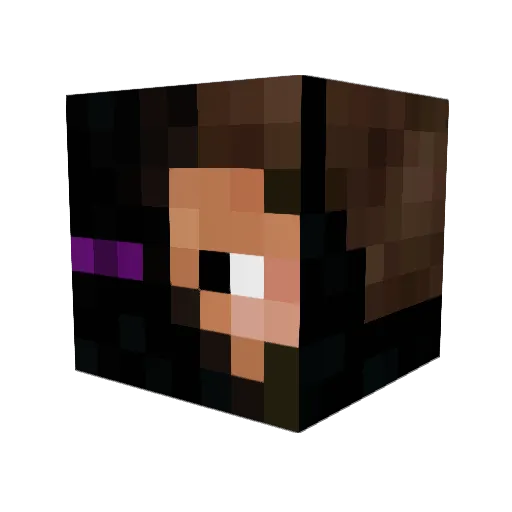 Knick4Life_13 Minecraft avatar head, 3D render