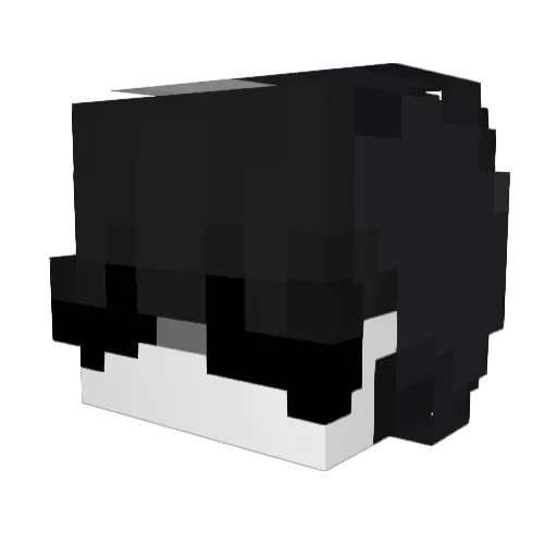 Knicklicht Minecraft avatar head, 3D render