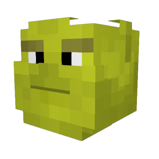 Knife012 Minecraft avatar head, 3D render
