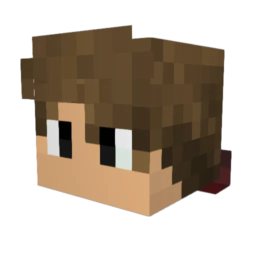 KnifeAssassin Minecraft avatar head, 3D render