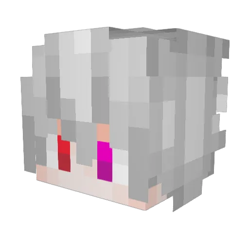 KnifeOK Minecraft avatar head, 3D render