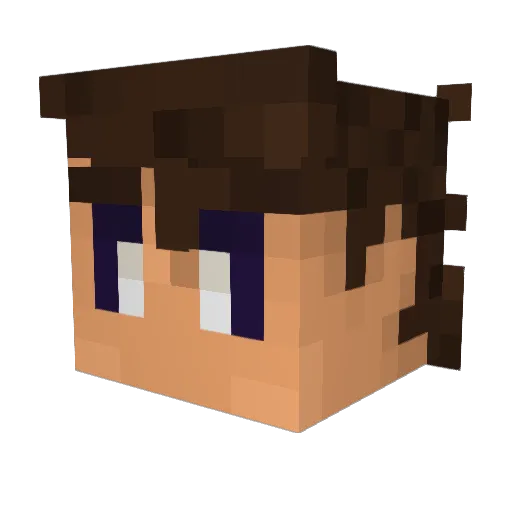 KnifeOwner Minecraft avatar head, 3D render