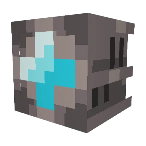 Knifecus Minecraft avatar head, 3D render