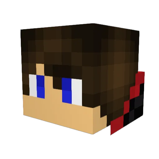 Kniggo Minecraft avatar head, 3D render