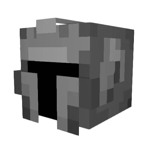 Knight487 Minecraft avatar head, 3D render